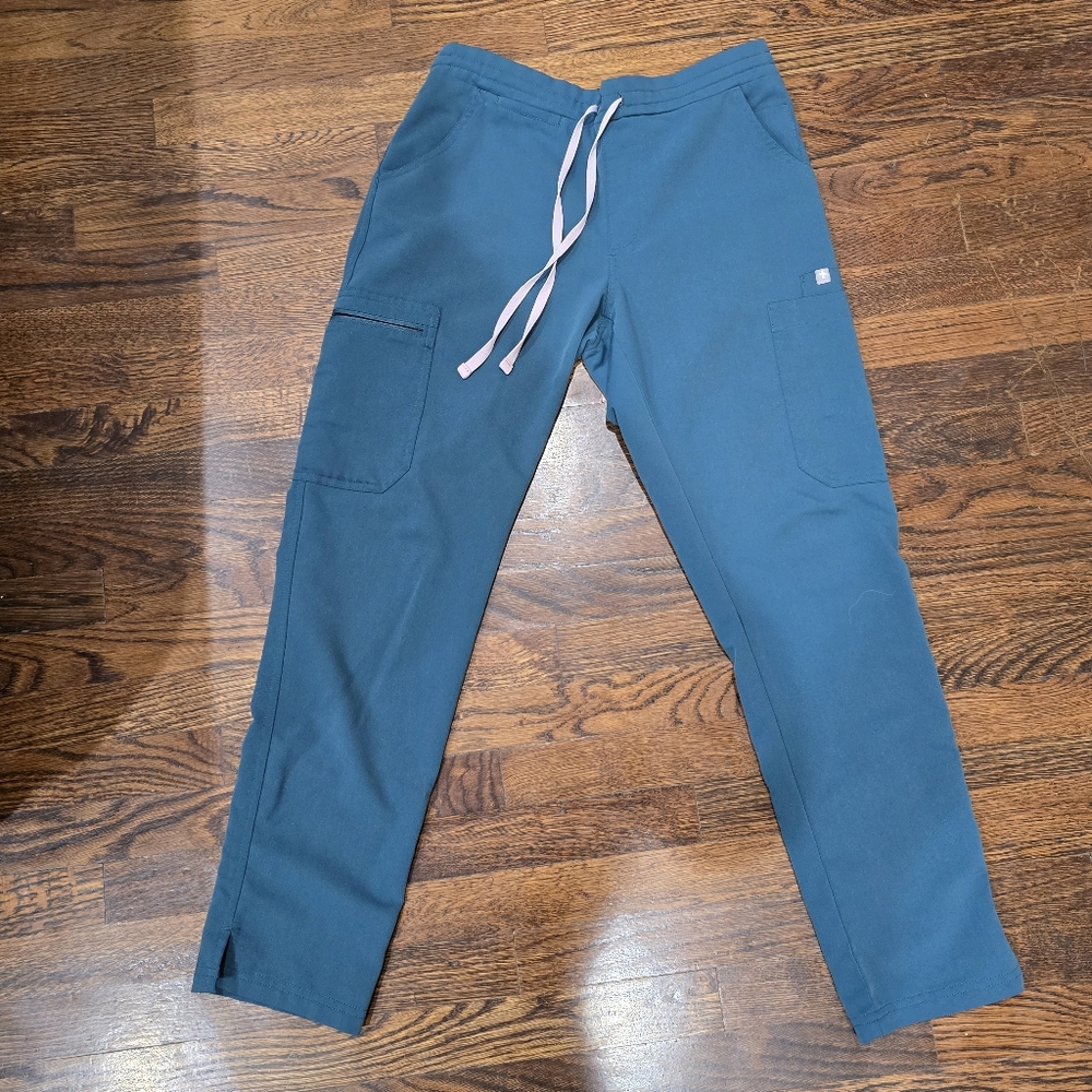 FIGS Women's Technical Collection Pants Drawstring Stretch, XS/P, Green